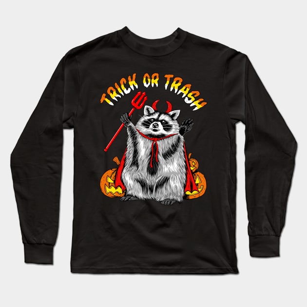 Trick or Trash! Long Sleeve T-Shirt by 8BitHobo